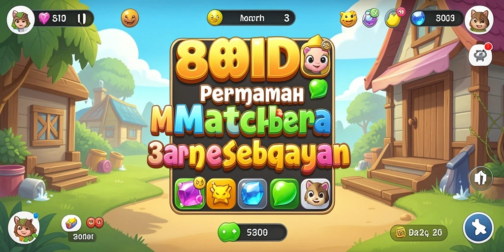 Screenshot utama 88ID menunjukkan gameplay Match-3 yang seru.