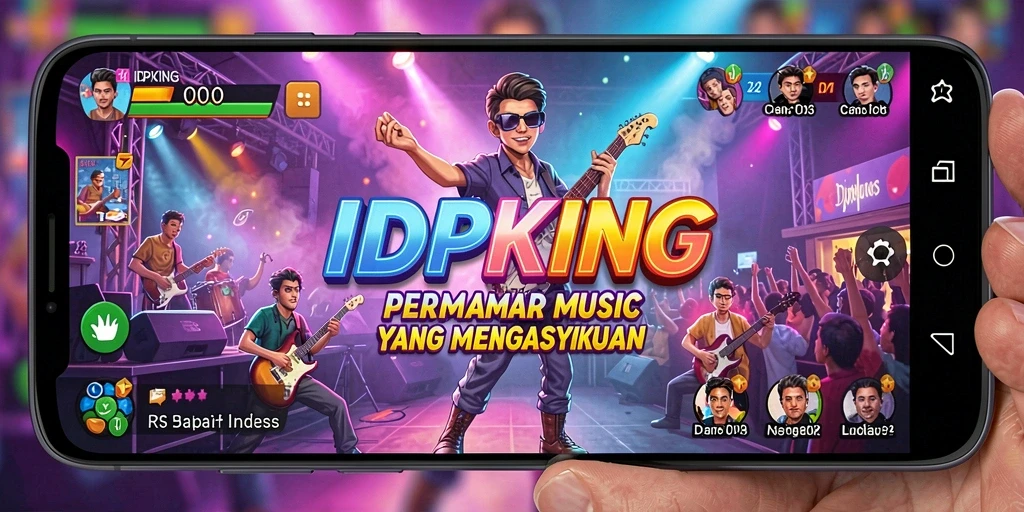 Screenshot utama IDPKING menunjukkan gameplay seru dengan interface yang menarik.
