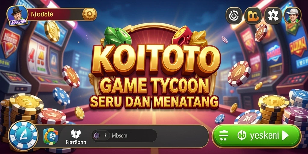 Screenshot gameplay KOITOTO menampilkan manajemen bisnis yang mengasyikkan.
