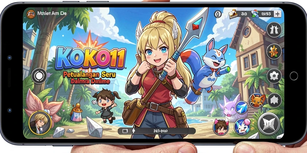 Tampilan gameplay KOKO11 yang memukau dalam dunia anime.