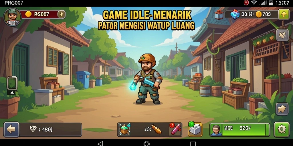 Tangkapan layar dari gameplay seru PRG007 yang penuh warna.