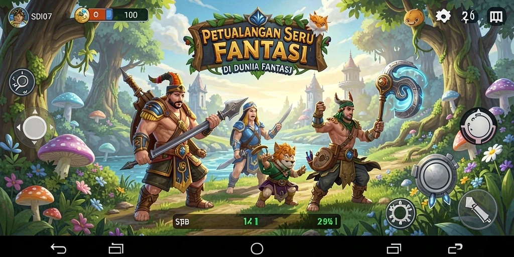 Tampilan gameplay SD107 yang menakjubkan dan penuh aksi.