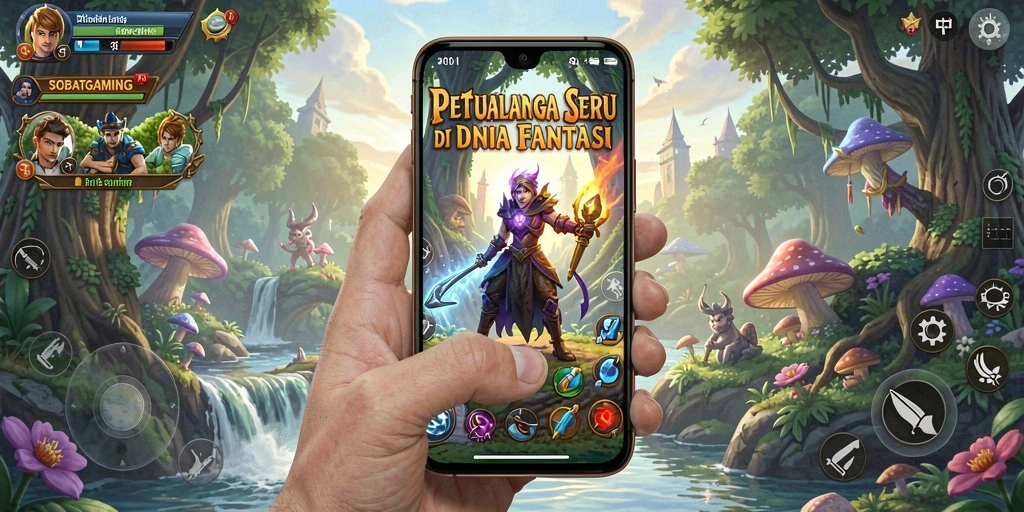Screenshot gameplay SOBATGAMING menampilkan aksi seru di dunia petualangan.